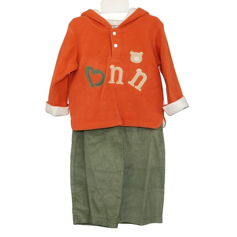 Kojenecký chlapecký set, Pidilidi, 950485, oranžová - 68/74 | 6-9m