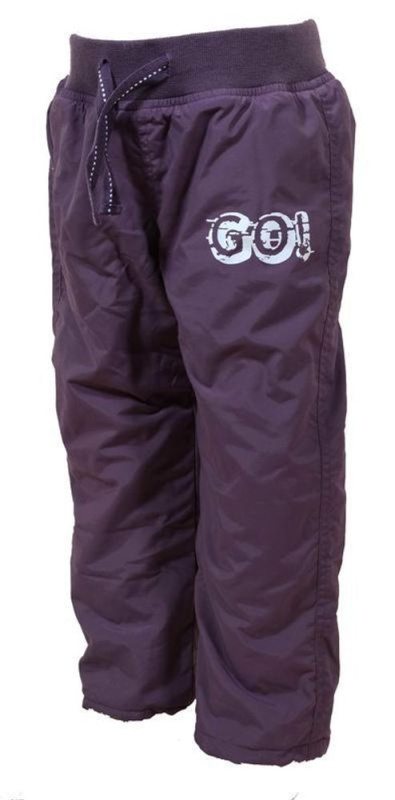 kalhoty sportovní s fleezovou podšívkou, Pidilidi, PD885, fialová - 86 | 18m