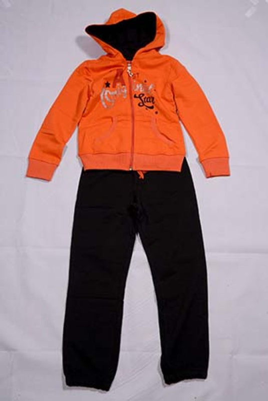 tepláková souprava, OZ22192-1, oranžová - 122 | 7let