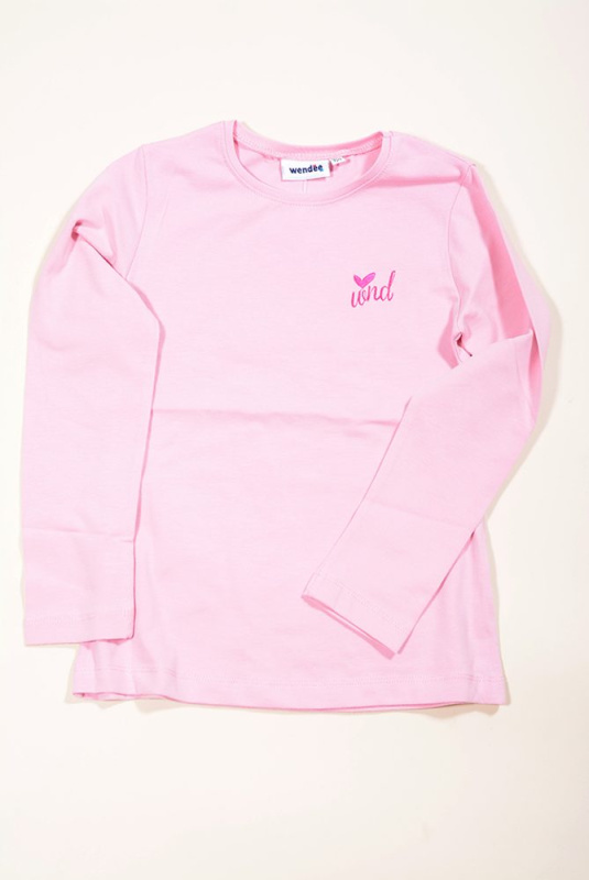 triko s dlouhým rukávem, Wendee, OZ102440-2, růžová - 146 | 11let