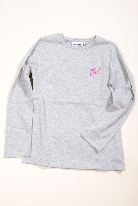 triko s dlouhým rukávem, Wendee, OZ102440-2, šedá - 146 | 11let