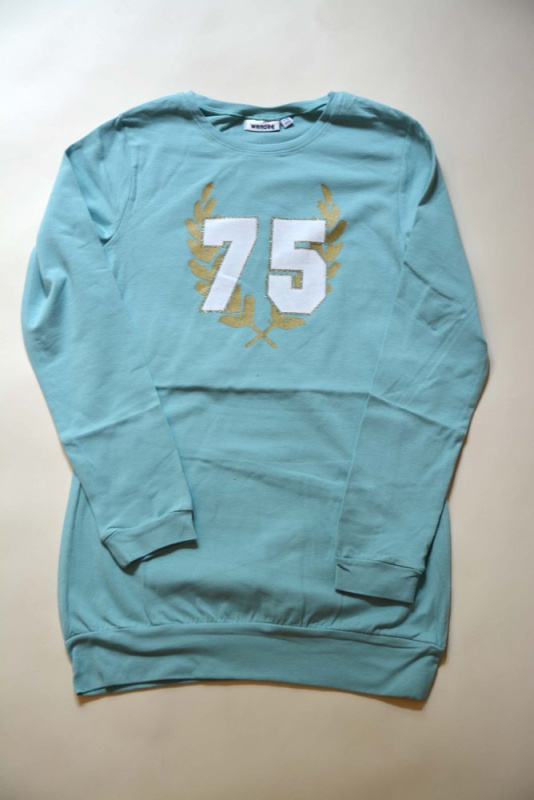 tričko dívčí s dlouhým rukávem, Wendee, ozfb39206-2, zelená - 146 | 11let