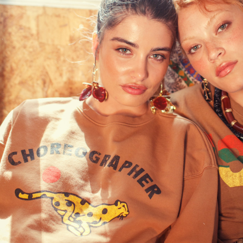 SISTERS DEPARTMENT Dámská mikina brown - Choreographer Velikost: M