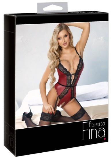 Abierta Fina Body red/black L