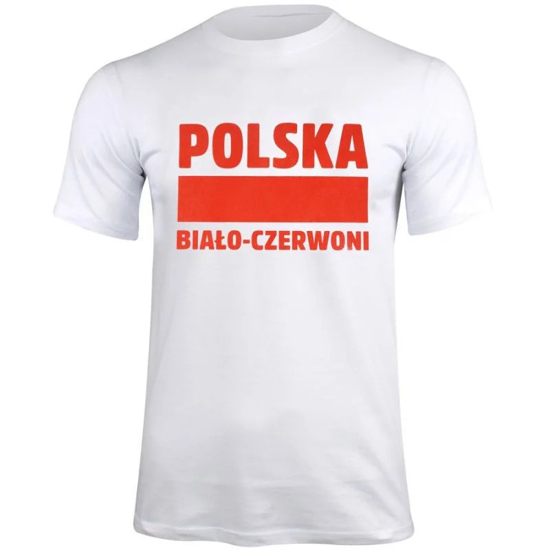 Tričko unisex 220 Polsko 337909 - GEFFER M bílo-červená