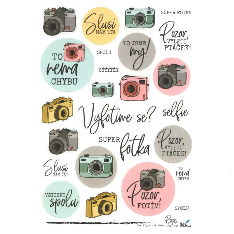 Samolepky A5 - Fotoaparát č.4