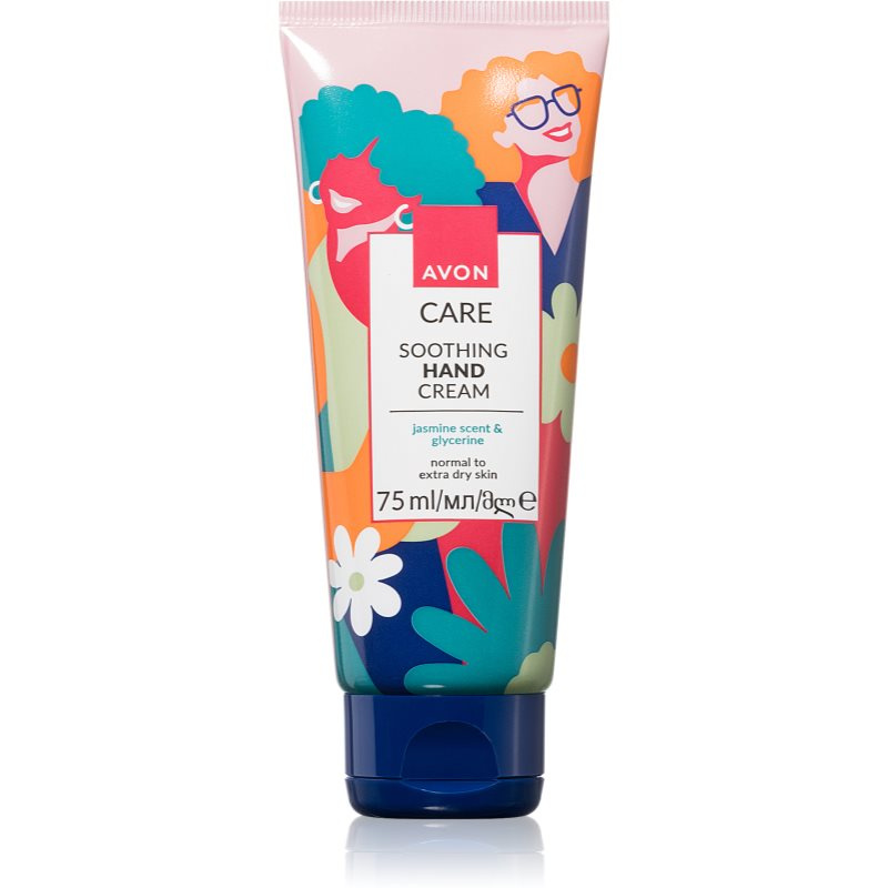 Avon Care Jasmine Scent & Glycerine krém na ruce pro velmi suchou pokožku 75 ml