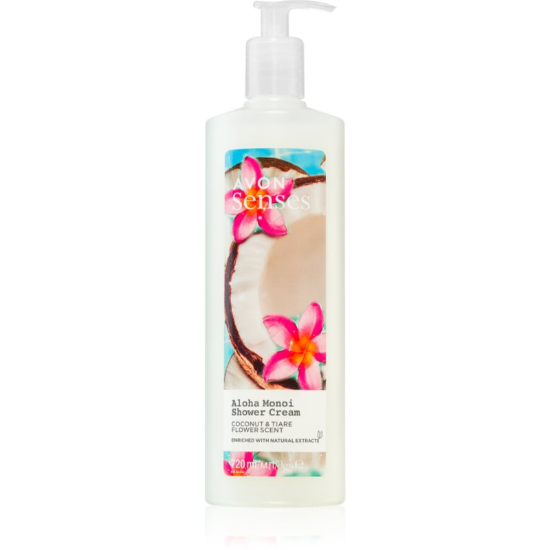 Avon Senses Aloha Monoi krémový sprchový gel 720 ml