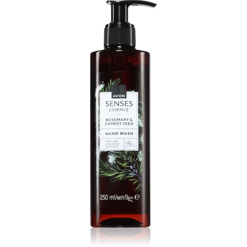 Avon Senses Essence Rosemary & Carrot Seed jemné tekuté mýdlo na ruce 250 ml