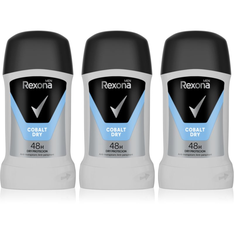 Rexona Cobalt výhodné balení tuhých deodorantů