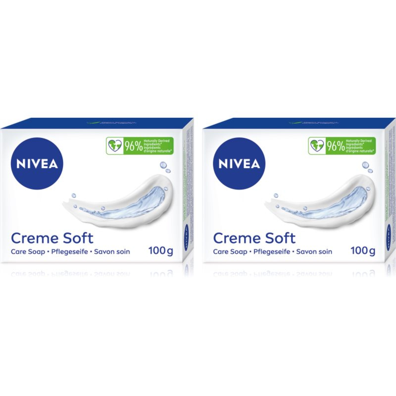 NIVEA Creme Soft tuhé mýdlo výhodné balení