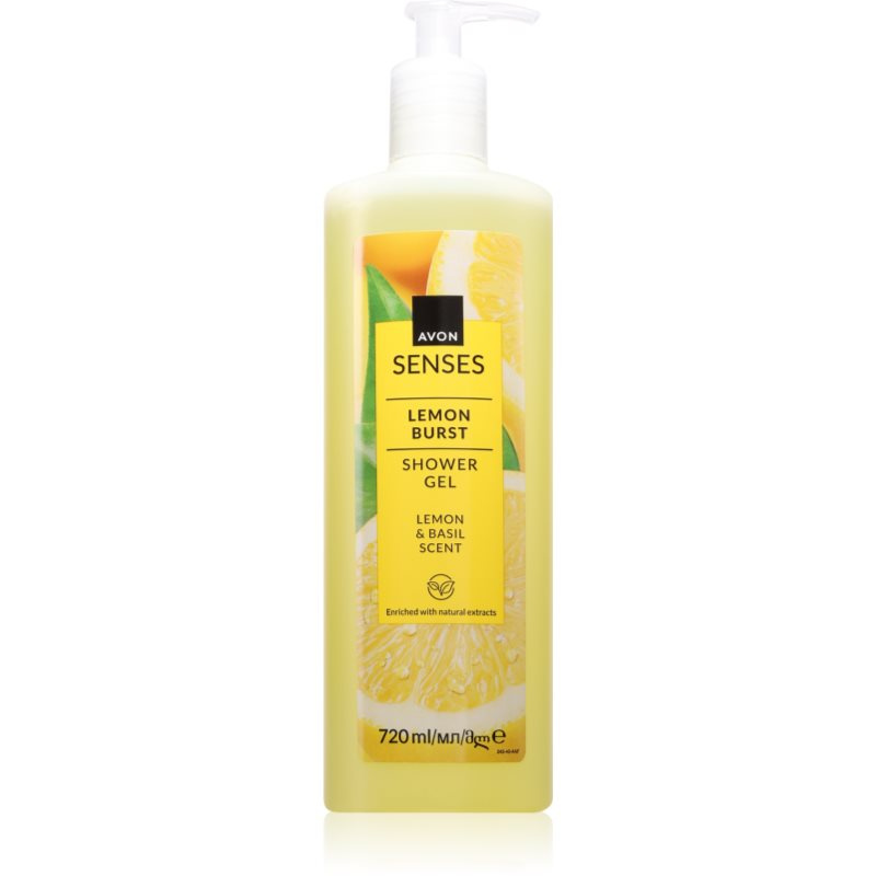 Avon Senses Lemon Burst osvěžující sprchový gel 720 ml