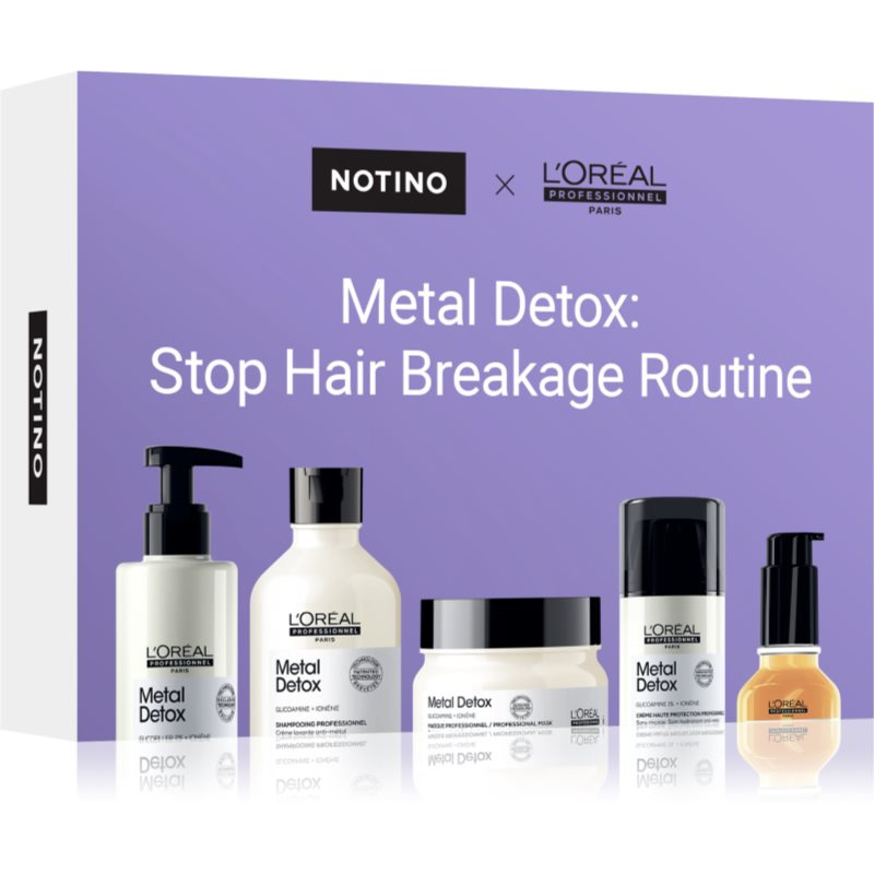 Beauty Discovery Box Notino × L'Oréal Professionnel – Metal Detox: Stop Hair Breakage Routine sada pro ženy