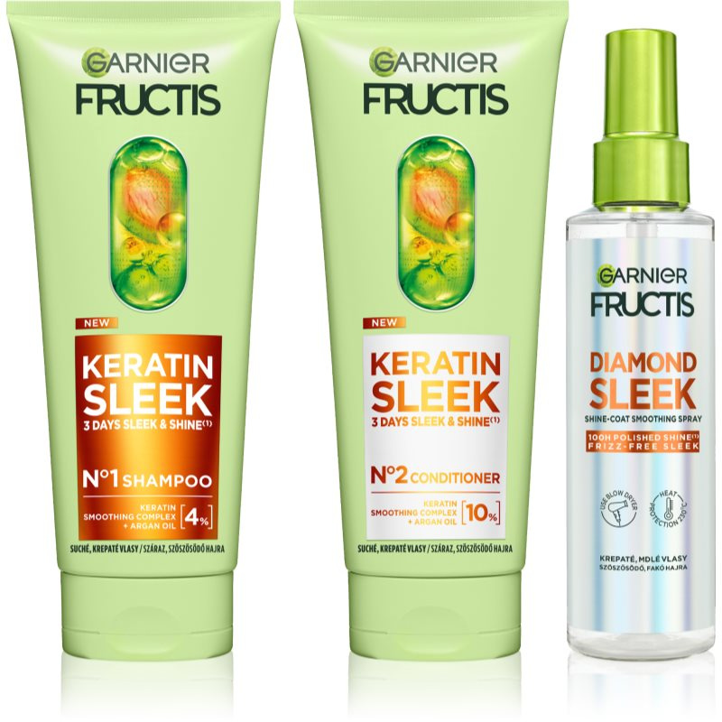 Garnier Sleek Routine sada pro suché vlasy