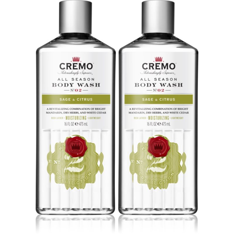 Cremo Sage & Citrus Body Wash sada