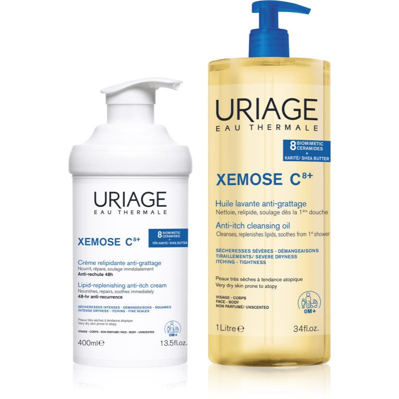 Uriage Xemose C8+ Comfort Set sada pro velmi suchou citlivou a atopickou pokožku