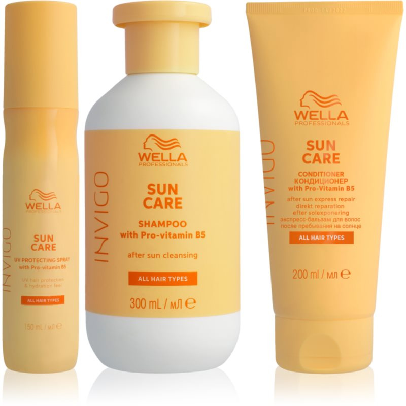 Wella Professionals Invigo Sun Bundle sada pro vlasy namáhané sluncem 3 ks