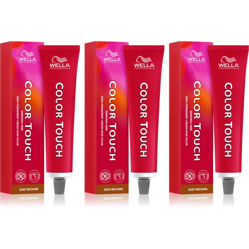 Wella Professionals Color Touch Deep Browns barva na vlasy výhodné balení odstín 5/73