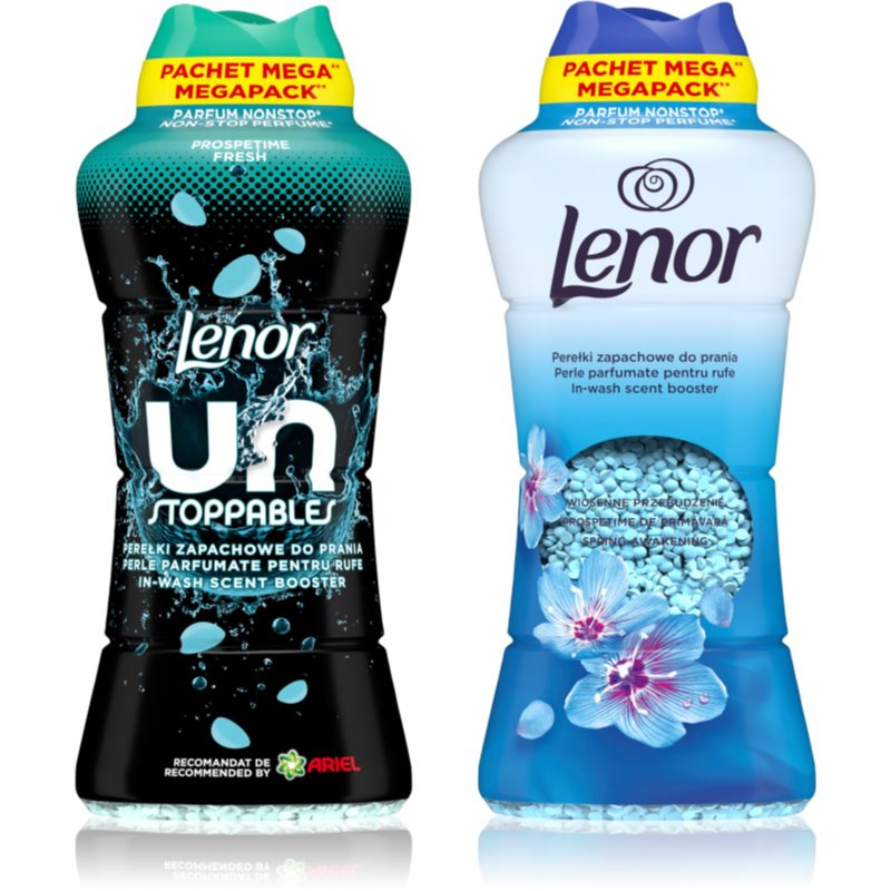 Lenor Unstoppables Fresh & Spring Awakening vonné perličky do pračky výhodné balení