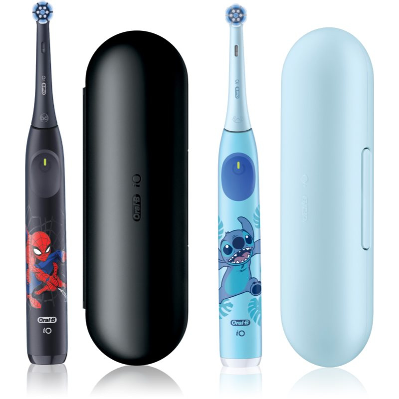 Oral-B iO Kids Marvel Spiderman & Disney Stich sada pro zdravé zuby a dásně