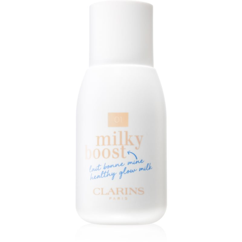 Clarins Milky Boost tónovací mléko pro sjednocení barevného tónu pleti odstín 01 Milky Cream 50 ml