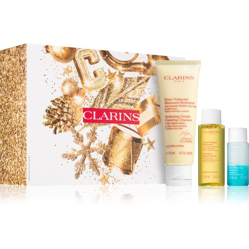 Clarins Cleansing Hydrating Collection dárková sada pro dehydratovanou pleť