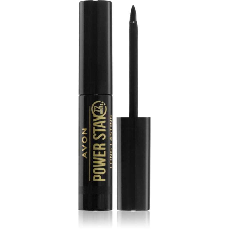 Avon Power Stay 72h voděodolné oční linky 72h odstín Blackest Black 3,5 ml