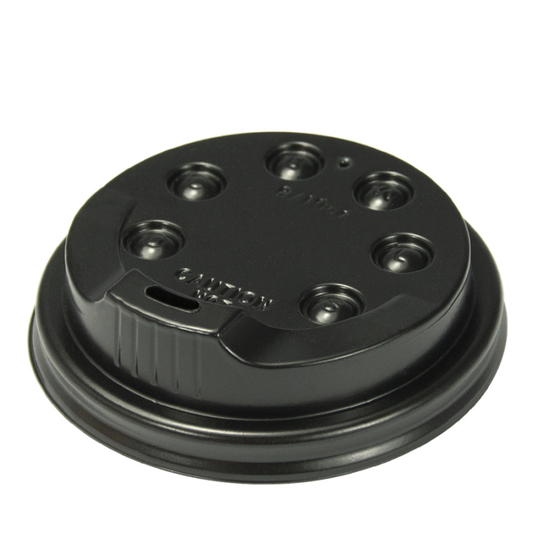 EcoPack Plastové víčko na EKO kelímky CTG O80 mm černé ideal pack® ba1/50 ks Balení: 50