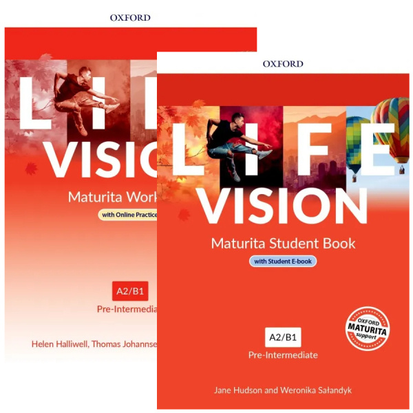 Sada – Life Vision Pre-Intermediate Student´s Book with eBook CZ + Life Vision Pre-Intermediate Workbook CZ with Online Practice Oxford University Press