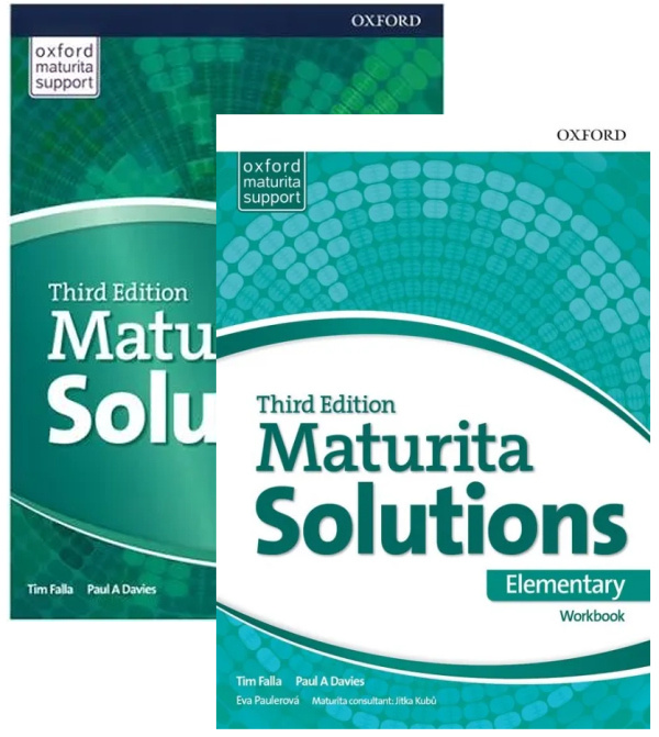 Sada – Maturita Solutions 3rd Edition Elementary Student´s Book Czech Edition + Maturita Solutions 3rd Edition Elementary Workbook Czech Edition Oxford University Press