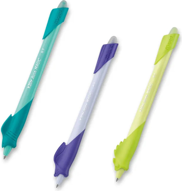 Sada – Gumovací pero Maped Kidy Learn Magic Shark - žralok + králík + chameleon Maped