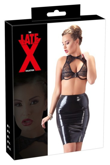 Late X Latex Skirt