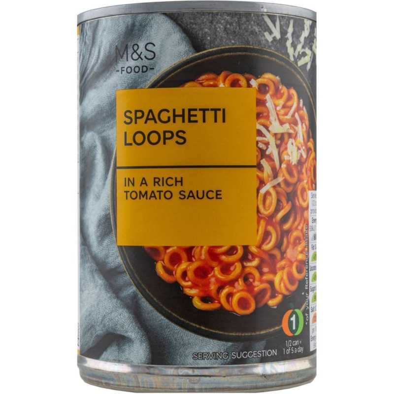 Marks & Spencer Špagetové kroužky v rajčatové omáčce