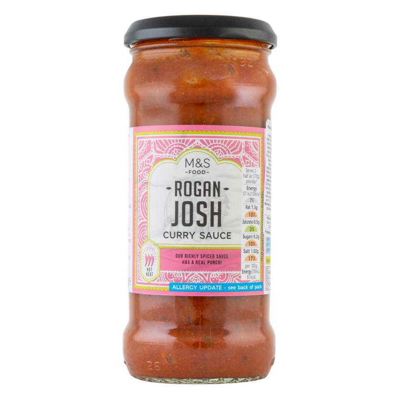 Marks and Spencer Pálivá kari omáčka s rajčaty, cibulí, koriandrem a červenými chilli papričkami