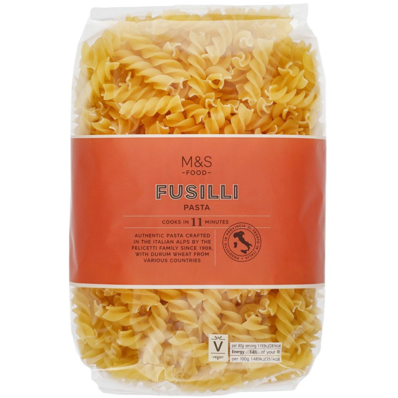 Marks & Spencer Těstoviny fusilli vyrobené z krupice z tvrdé pšenice