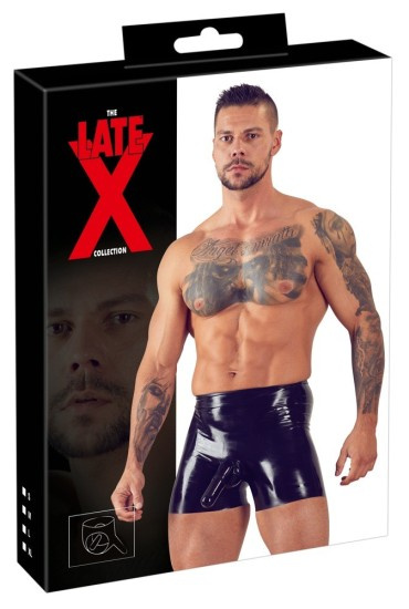Late X Men's Latex Briefs black S