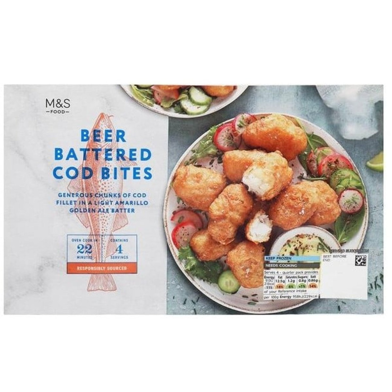 Marks & Spencer Kousky tresky obecné v pivním těstíčku