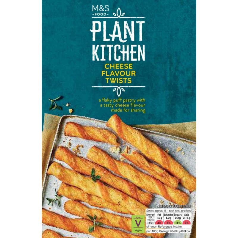 Marks & Spencer Vegan tyčinky z listového těsta cheese style