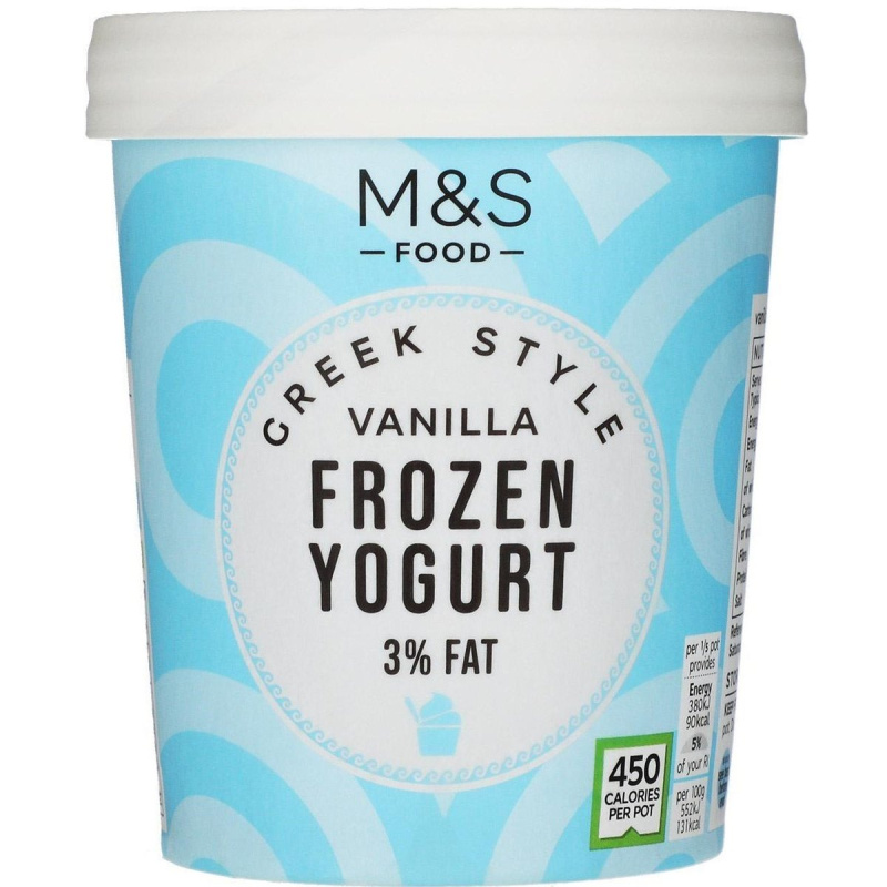 Marks & Spencer Mražený jogurtový krém řeckého typu s vanilkovou příchutí