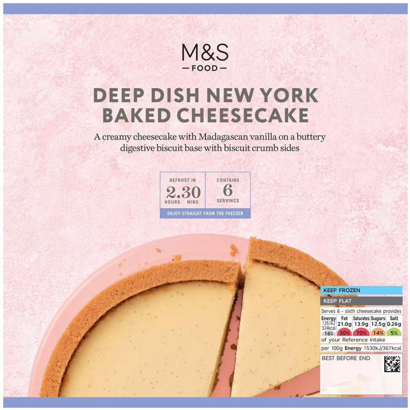 Marks & Spencer Vanilkový cheesecake