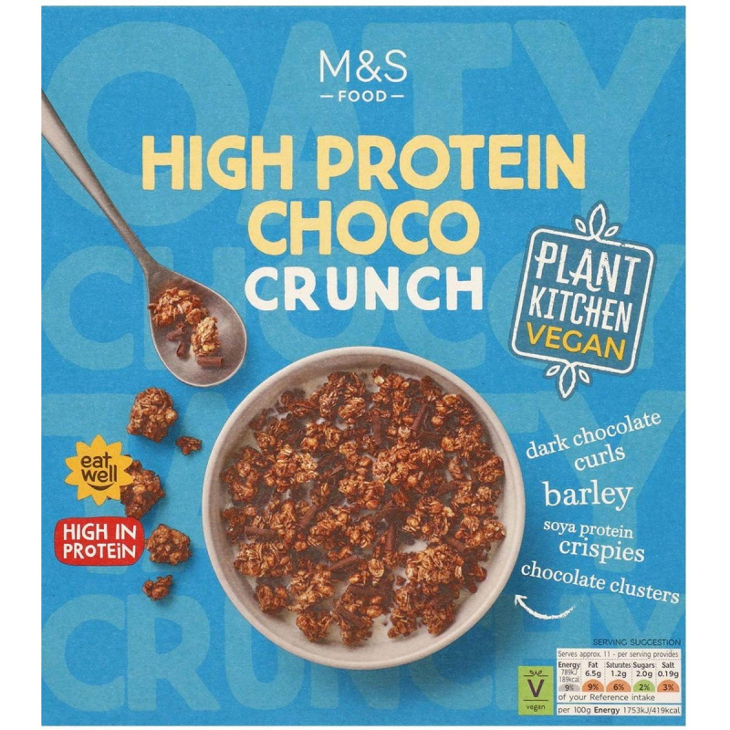 Marks & Spencer Ovesné hrudky se sójovým proteinem, pšenicí, ječmenem a hořkou čokoládou
