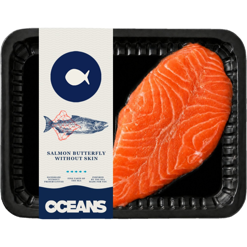 Oceans Lososový motýlek bez kůže