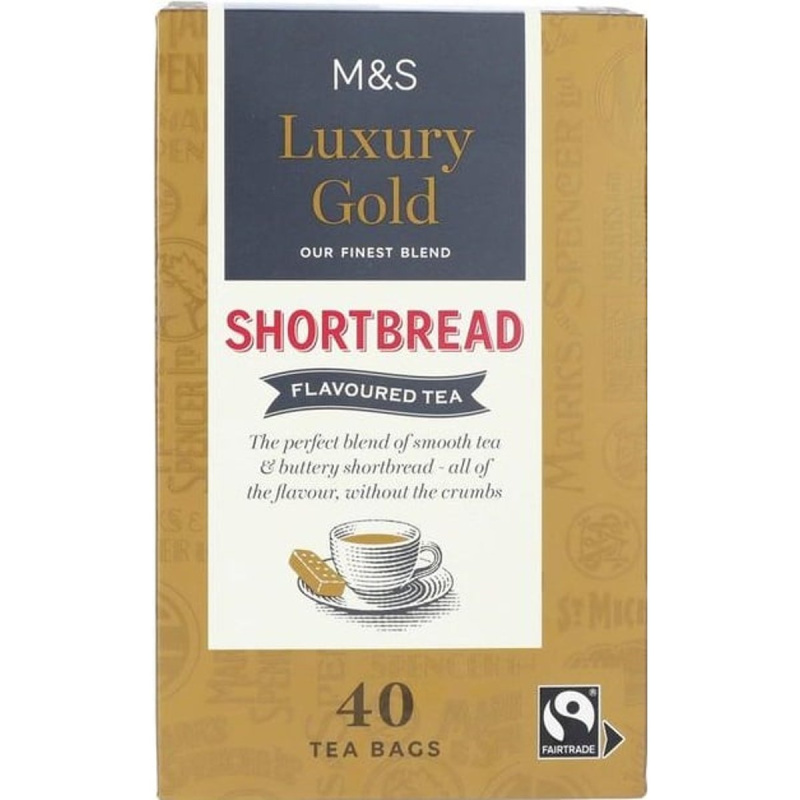 Marks & Spencer Aromatizovaný čaj Luxury Gold s příchutí sušenek