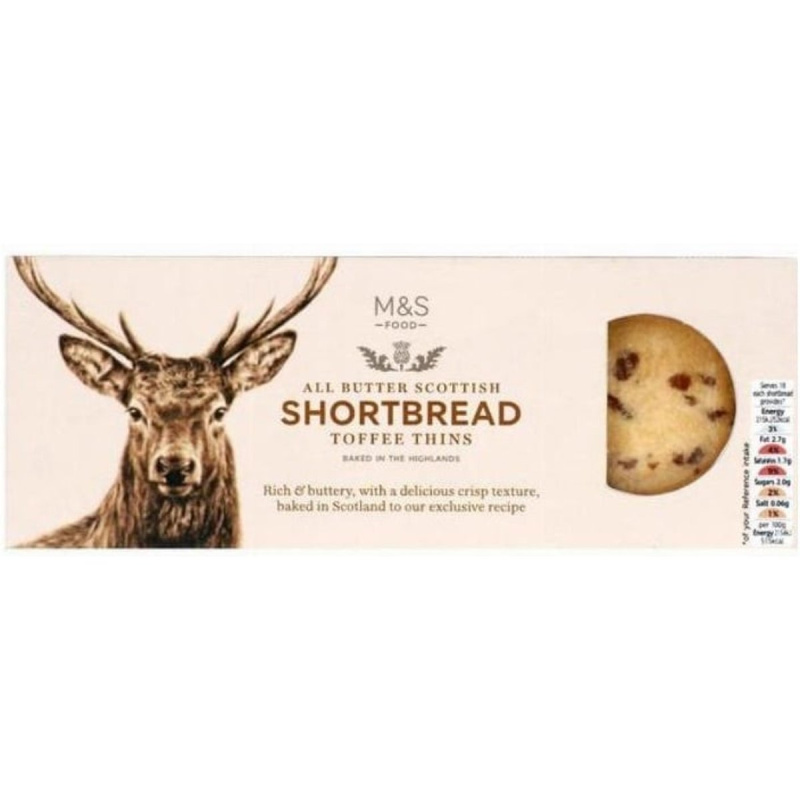 Marks & Spencer Máslové sušenky s kousky máslového karamelu