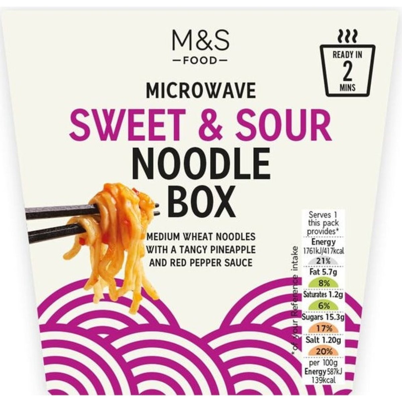 Marks & Spencer Instantní pšeničné nudle se sladkokyselou omáčkou