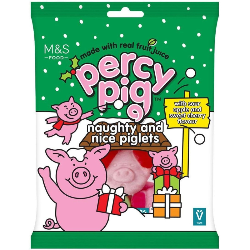M&S Percy Pig™ – měkké ovocné žvýkací bonbóny s ovocnými šťávami