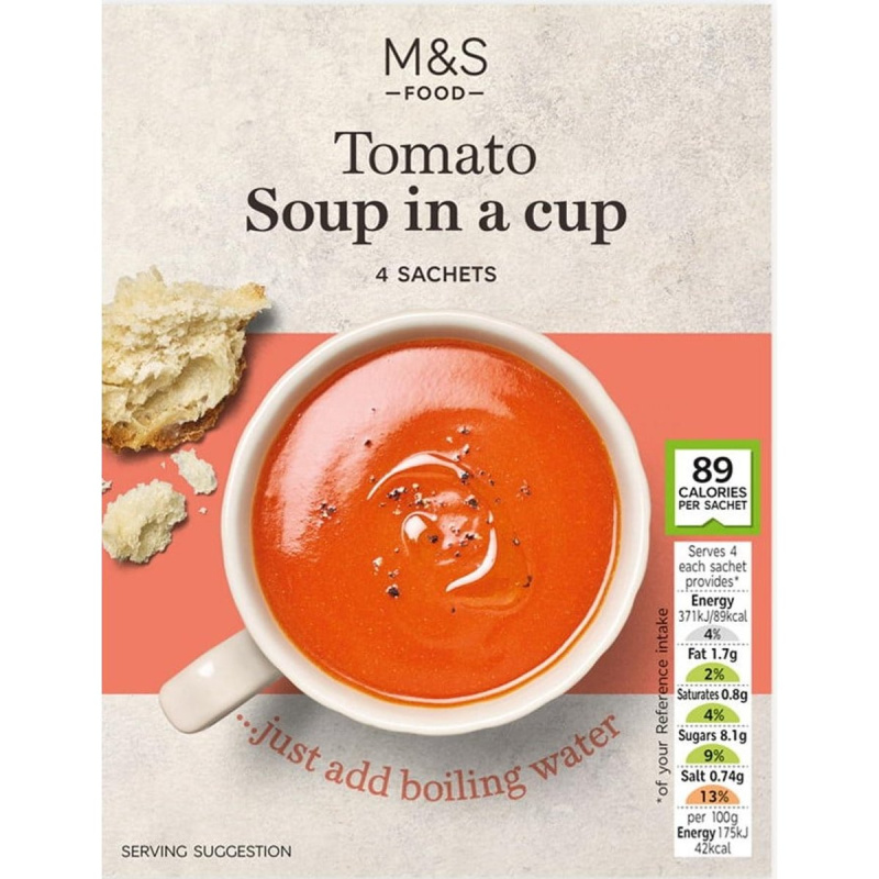 Marks & Spencer Rajčatová polévka do šálku 4×22 g