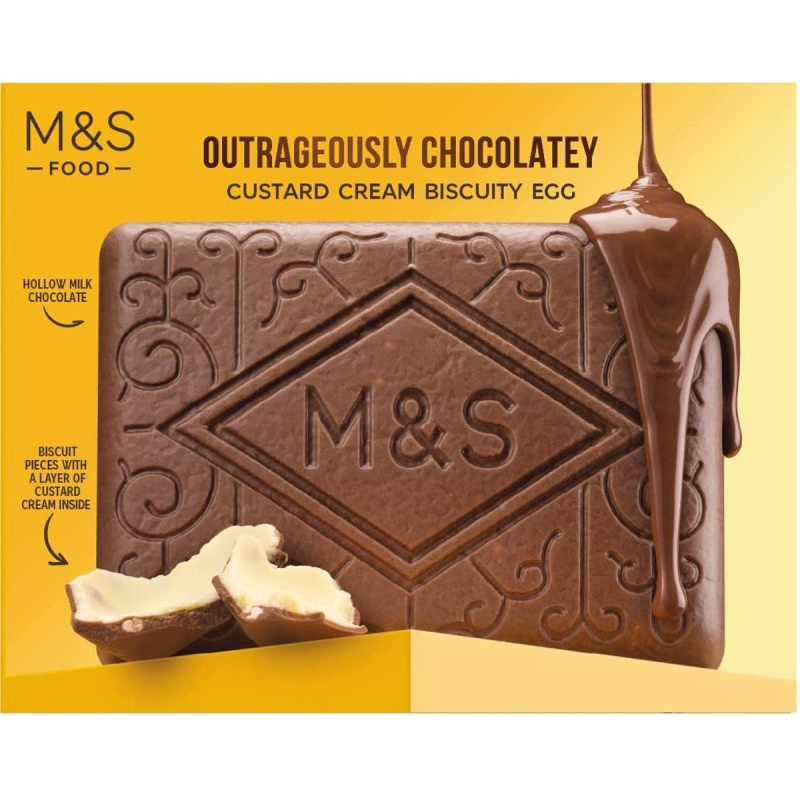 Marks & Spencer Dutá mléčná čokoláda s kousky sušenek a vrstvou bílé čokolády s vanilkovou příchutí