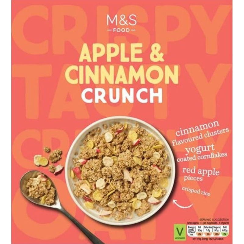 Marks & Spencer Křupavé ovesné vločky s jablkem a skořicí