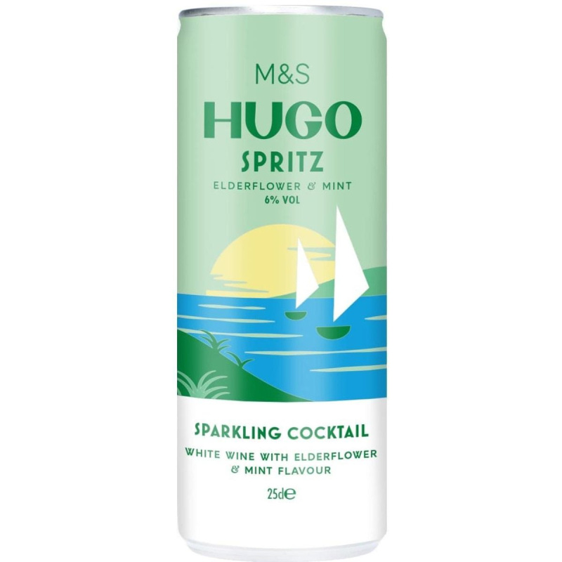 Marks & Spencer Sycený alkoholický nápoj na bázi vína s příchutí bezového květu a máty